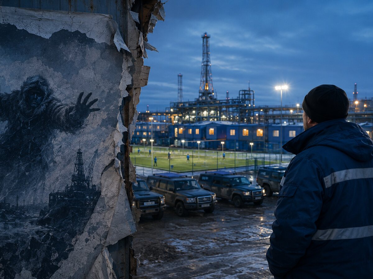 Водитель уверенно работает на современном служебном автомобиле.
